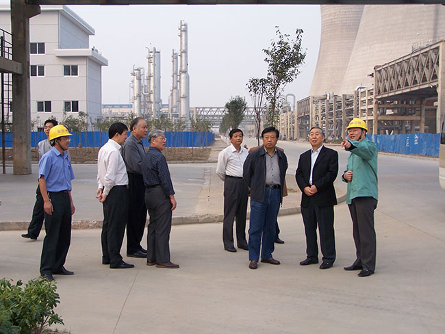 2006年10月31日，原國家環(huán)?？偩指本珠L(cháng)王心芳到集團核心企業(yè)華昌化工考察